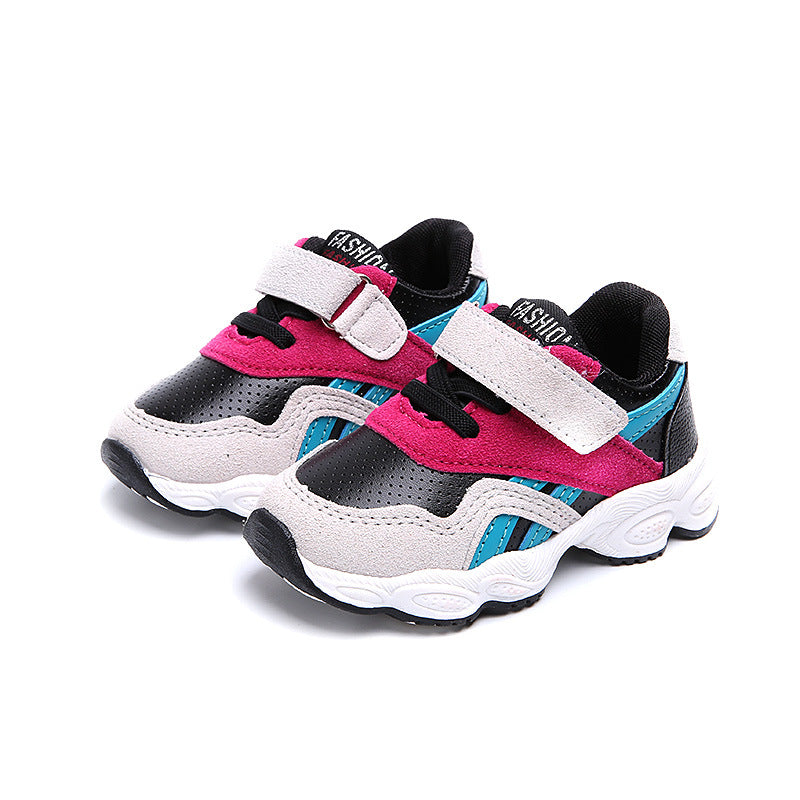 spring and autumn children sports shoes breathable baby boy running shoes 2-4-6 shoes