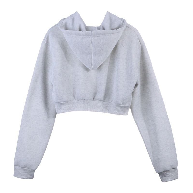 Women's Crop Top Hoodie