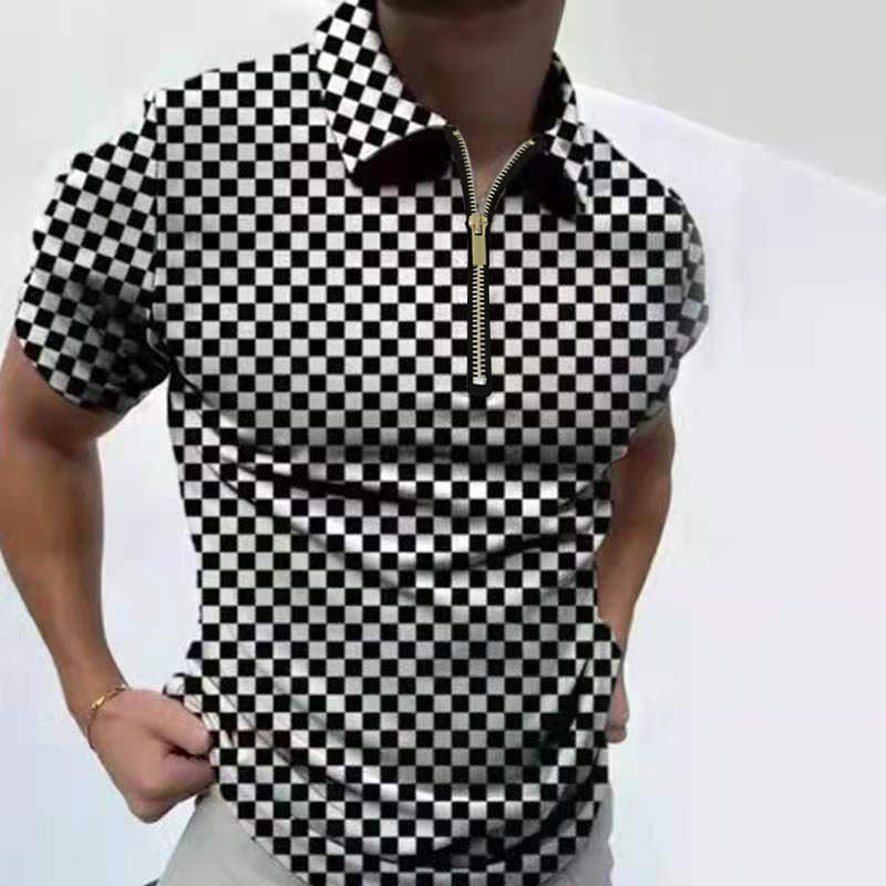 Men’s 1/4 Zip Casual Polos