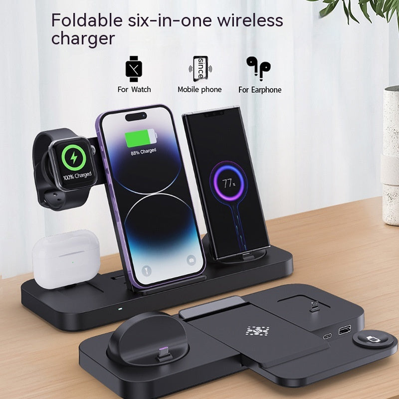 Multifunctional Six-in-one Wireless Charger Foldable