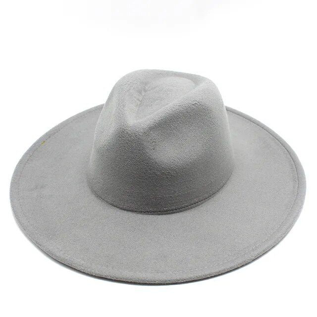 Classical Wide Brim Fedora Hat