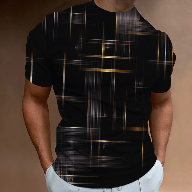 Men's Geometric Printed T-shirt