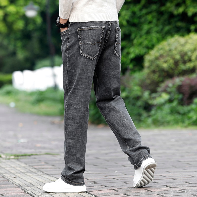 Men's Grey Casual Jeans