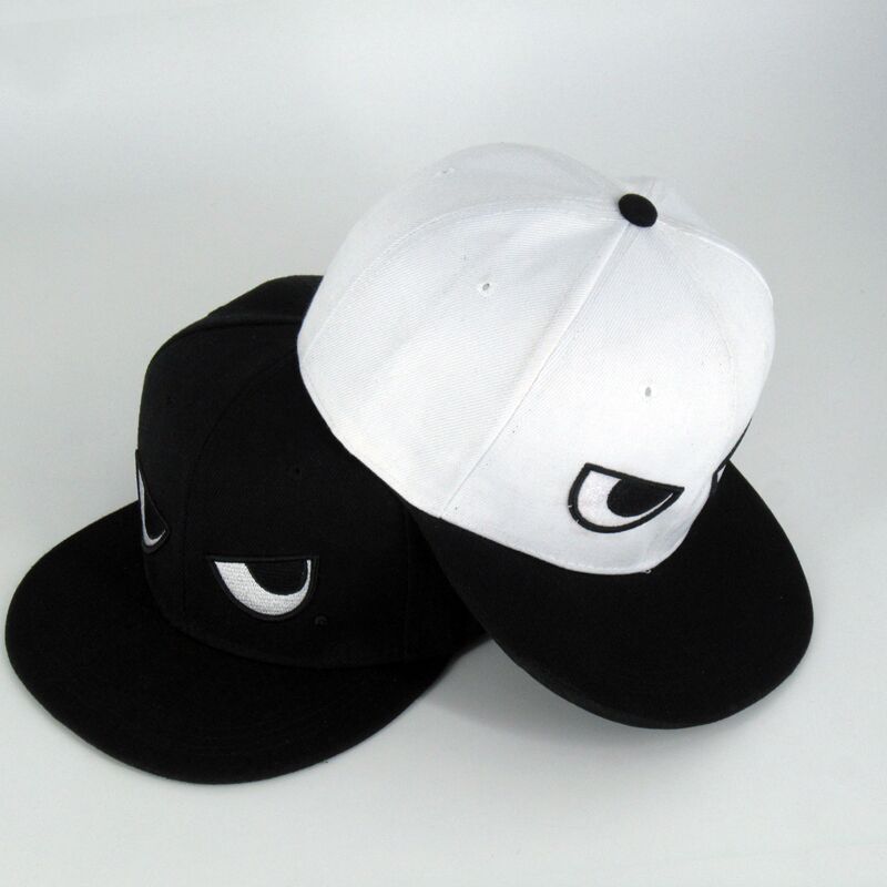 Black And White Eyes Hip Hop Hat