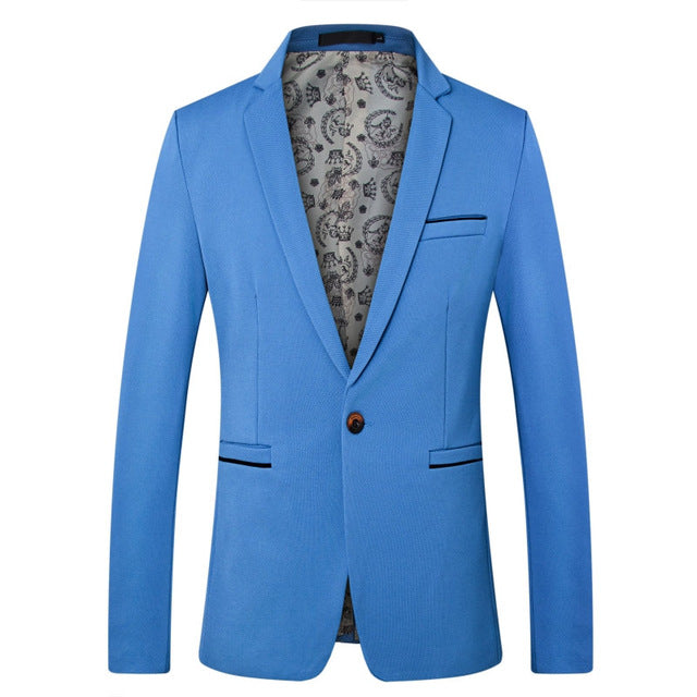 Casual Slim Fit Suit Jacket