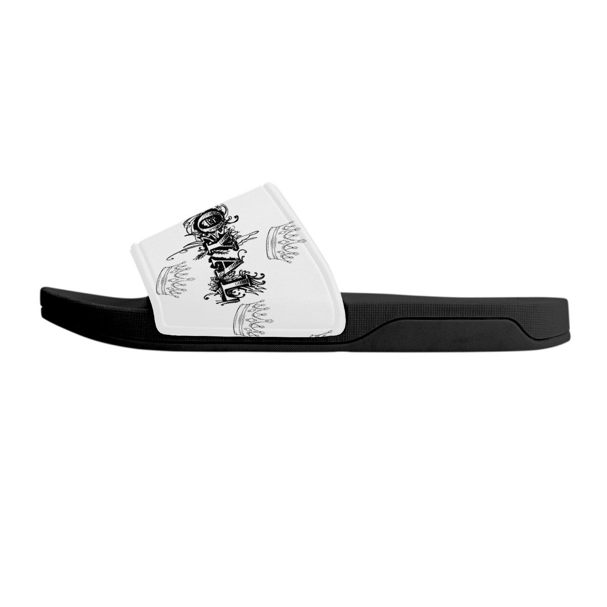 YRO White Slides