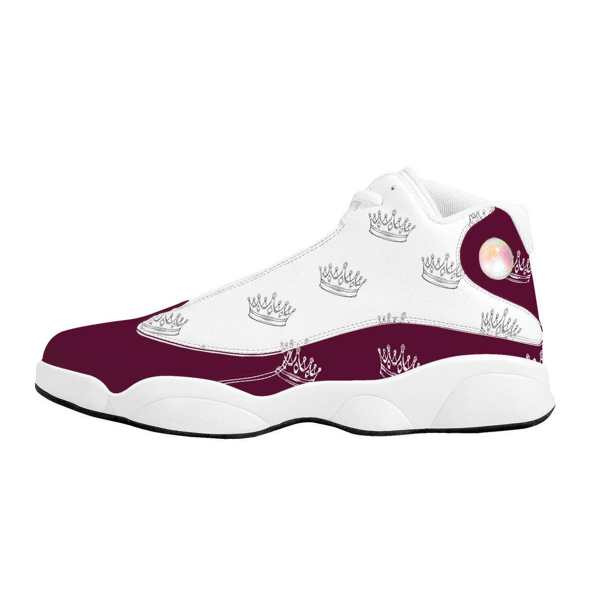 YR Burgandy Basketball Shoes
