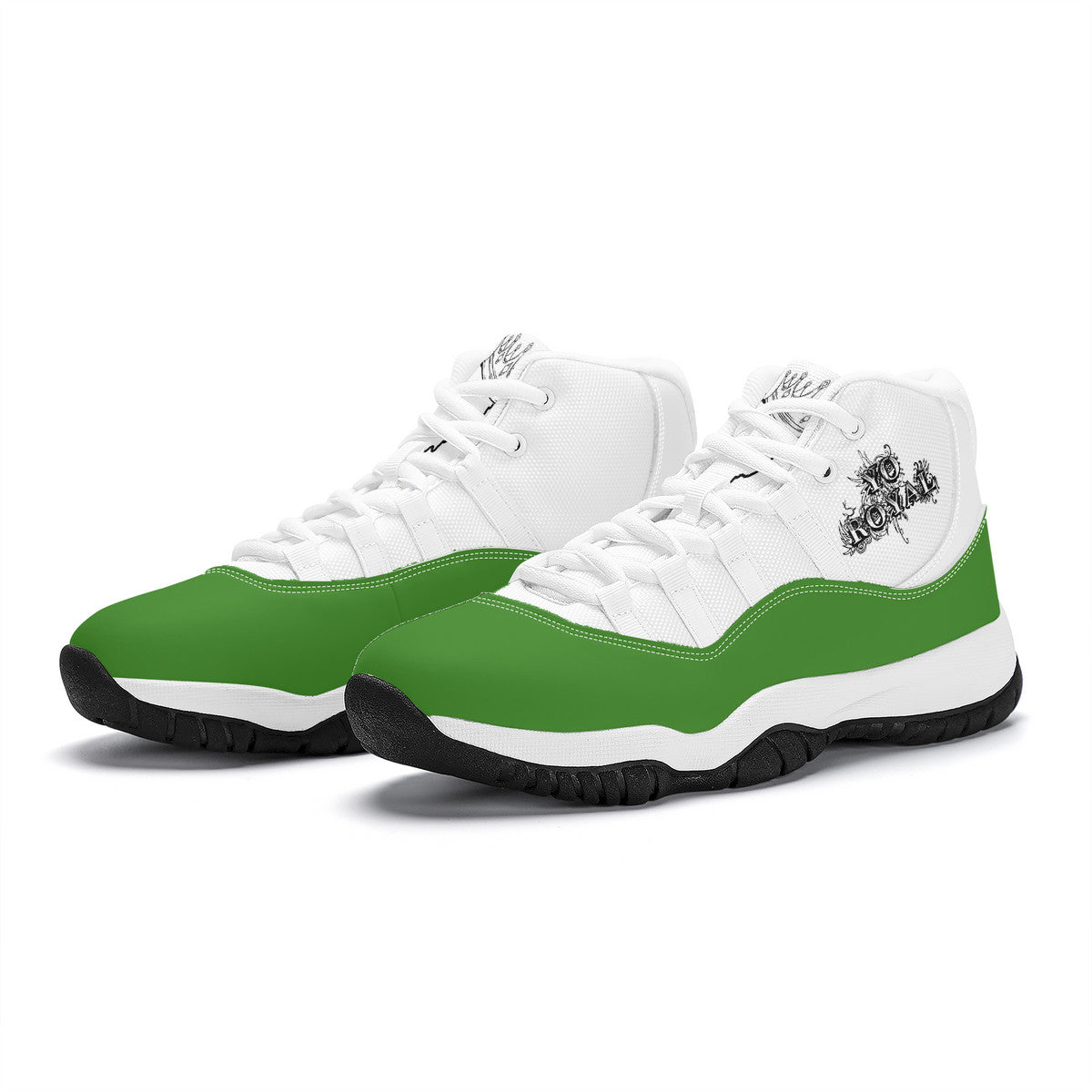 Green  High Top Air Retro Sneakers