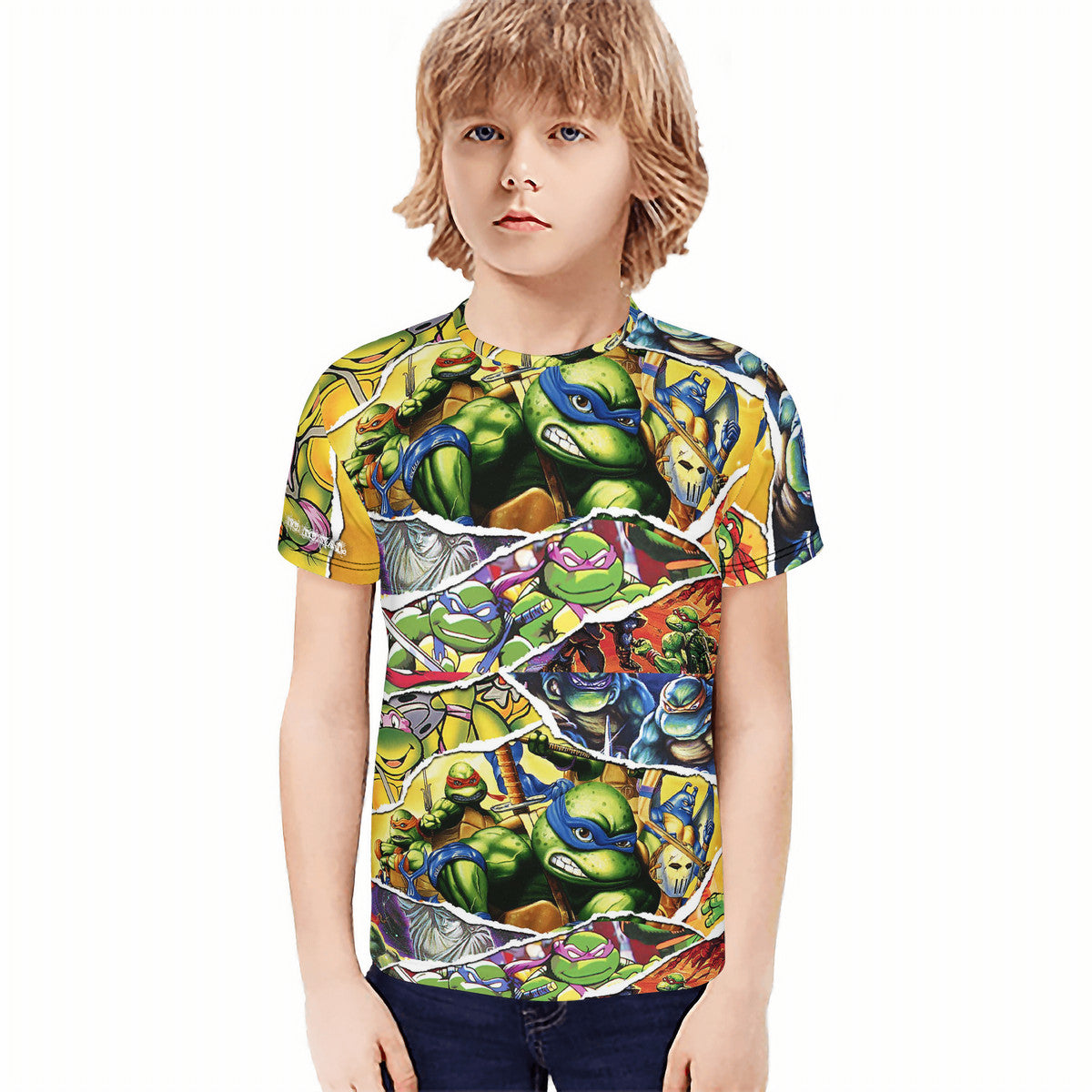 Kids Turtle All-Over Print T-Shirt