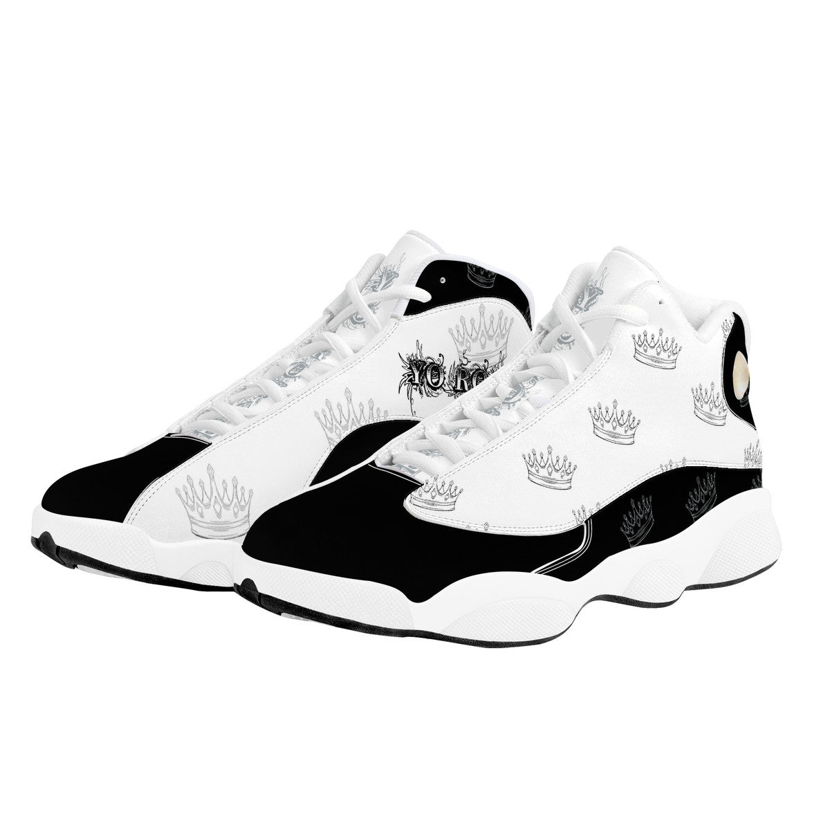 YR Black Gray Basketball Shoes