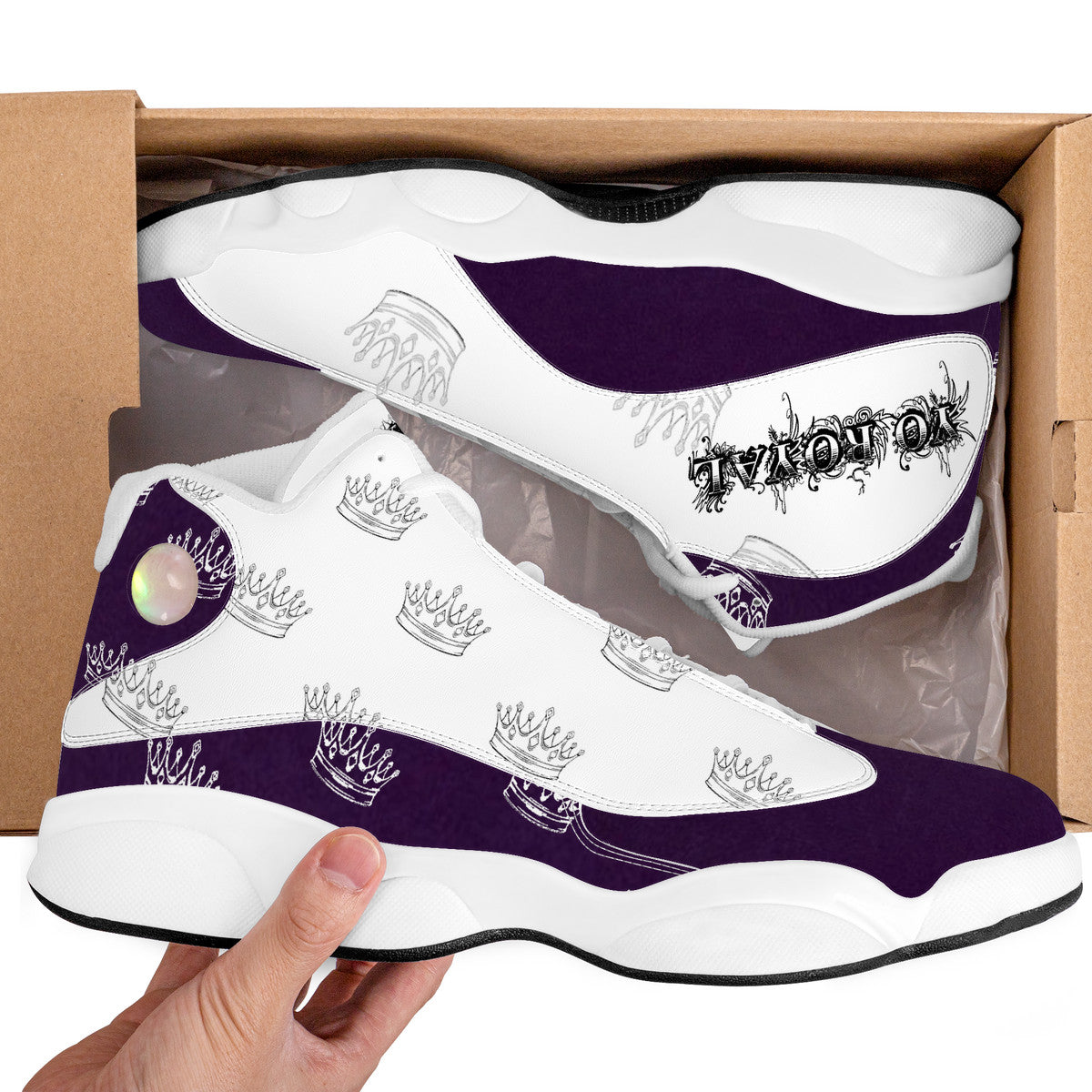 YR Dark Purple Basketball Shoes