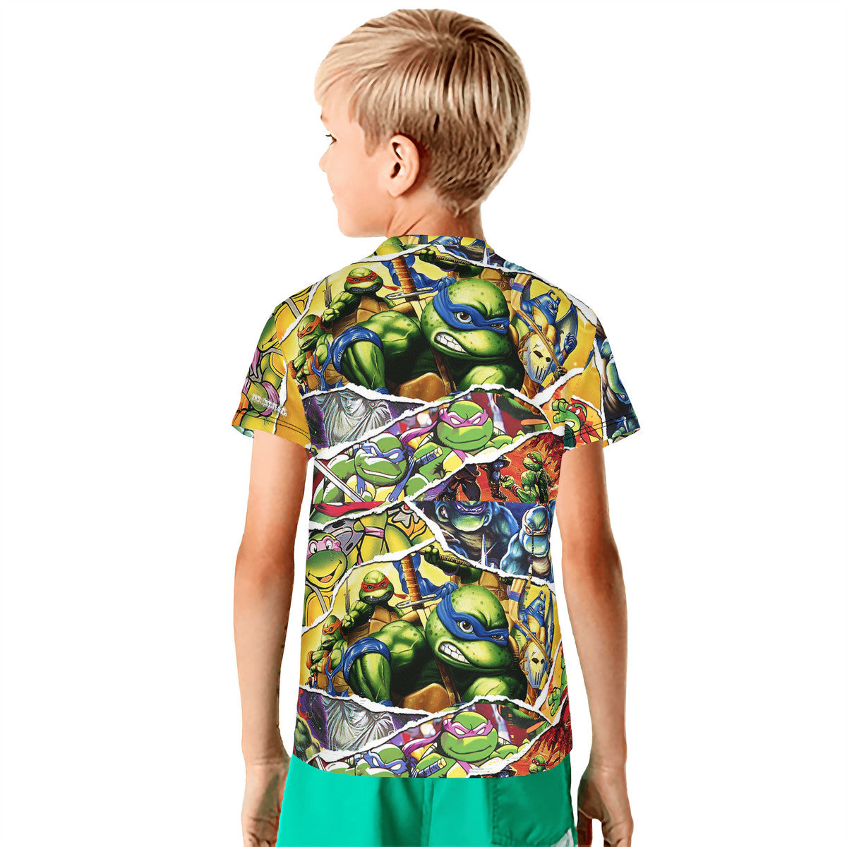 Kids Turtle All-Over Print T-Shirt
