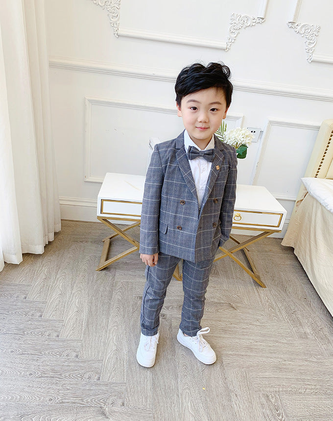 Children's Suit Jacket Pants Bow Tie 3-piece Set