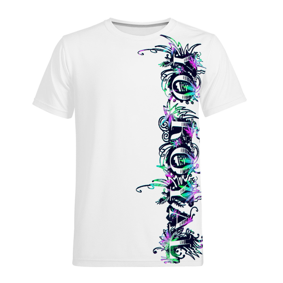Neon Weed Leaf YR Tee