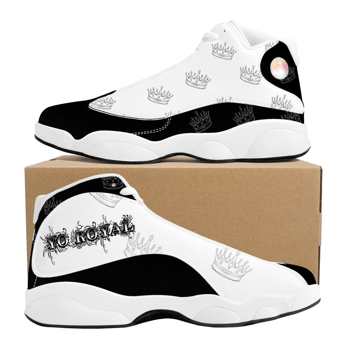 YR Black Gray Basketball Shoes