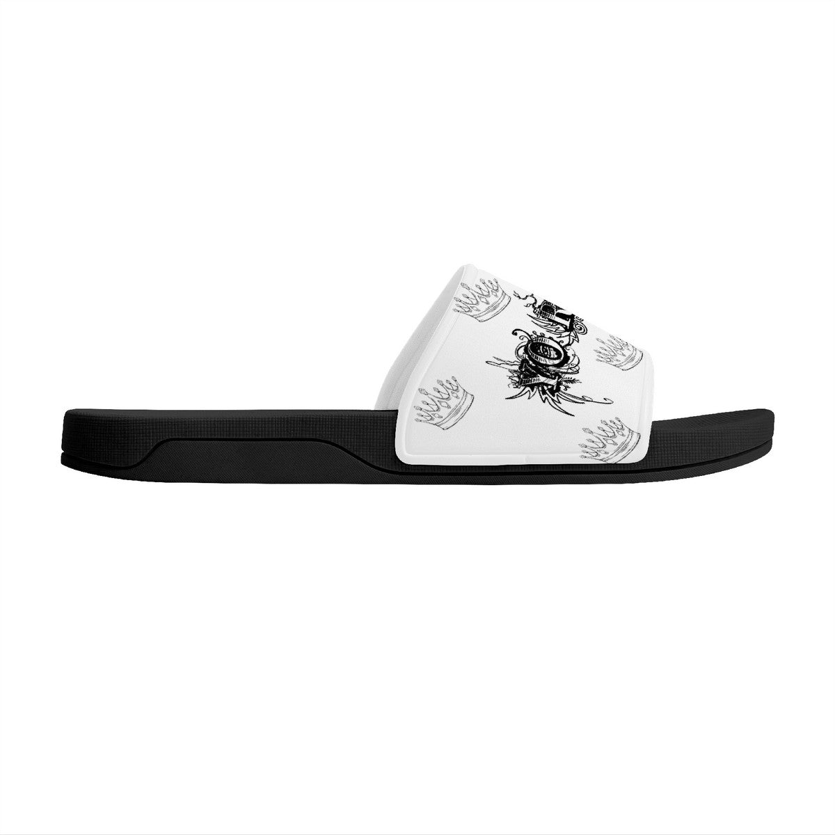 YRO White Slides