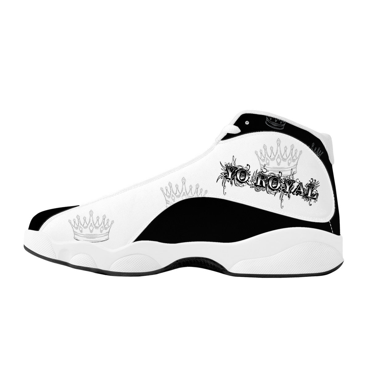 YR Black Gray Basketball Shoes