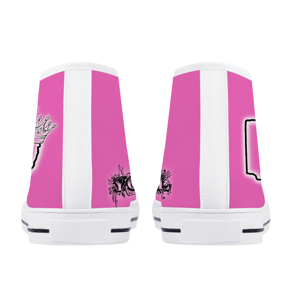 High-Top Shoes - pink
