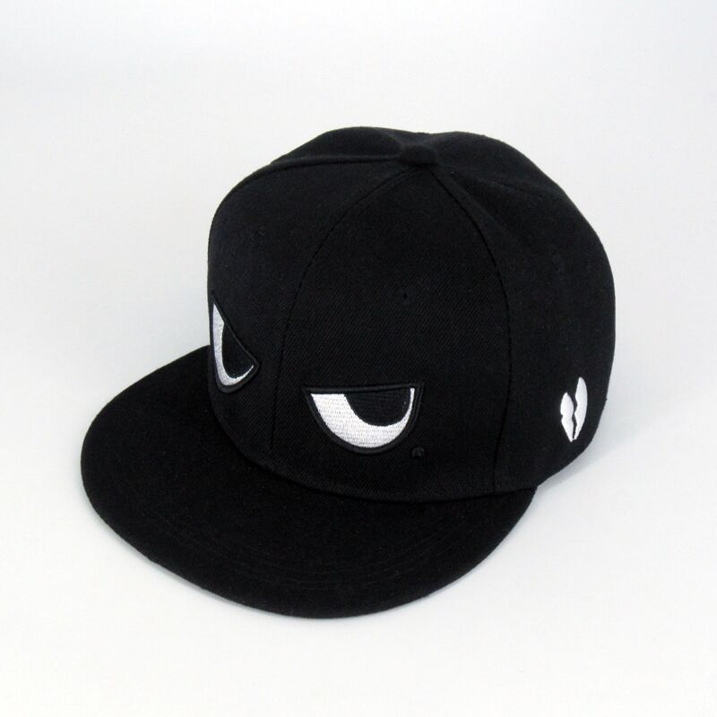 Black And White Eyes Hip Hop Hat