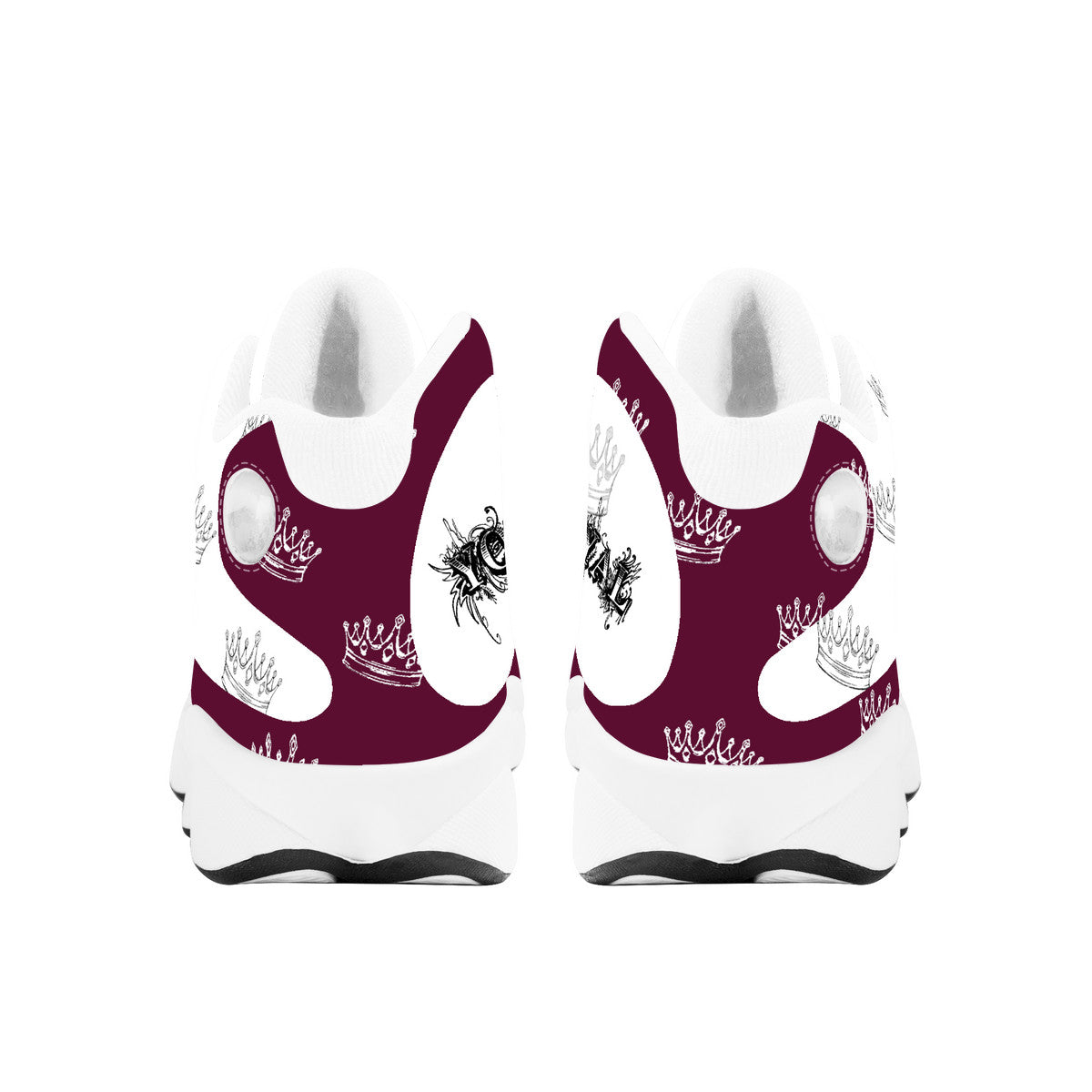 YR Burgandy Basketball Shoes