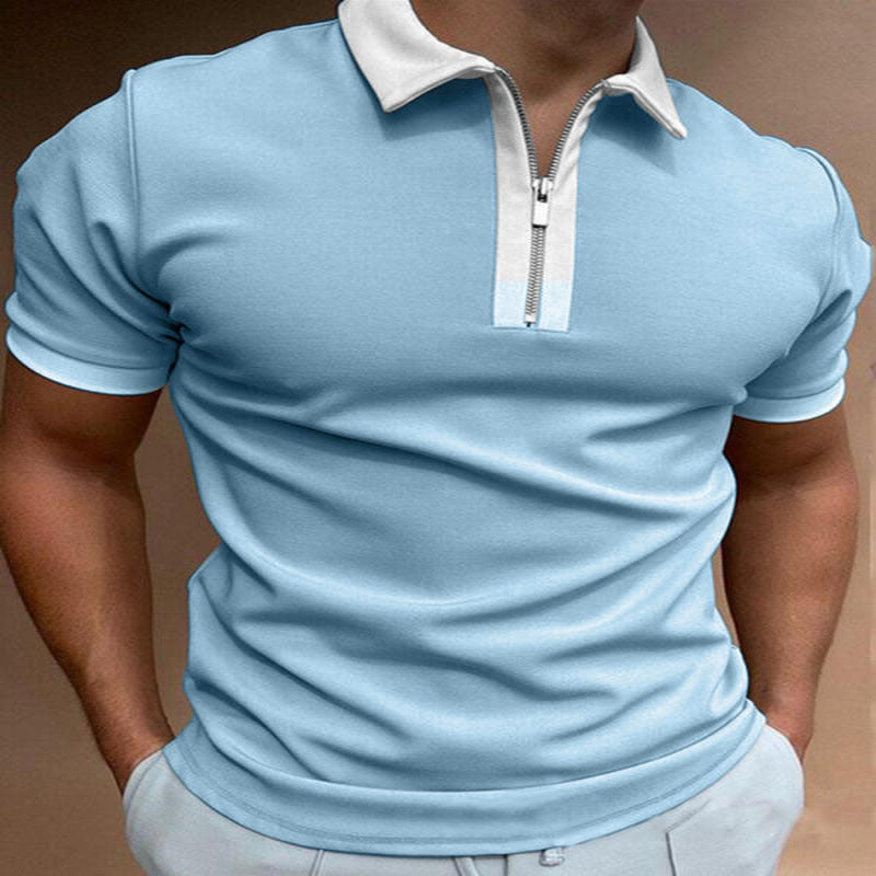 Men’s 1/4 Zip Casual Polos
