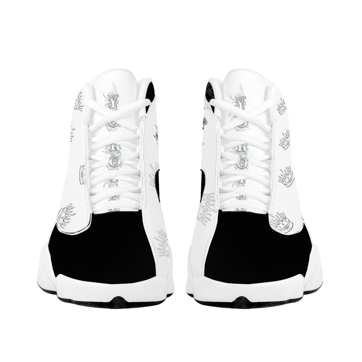 YR Black Gray Basketball Shoes