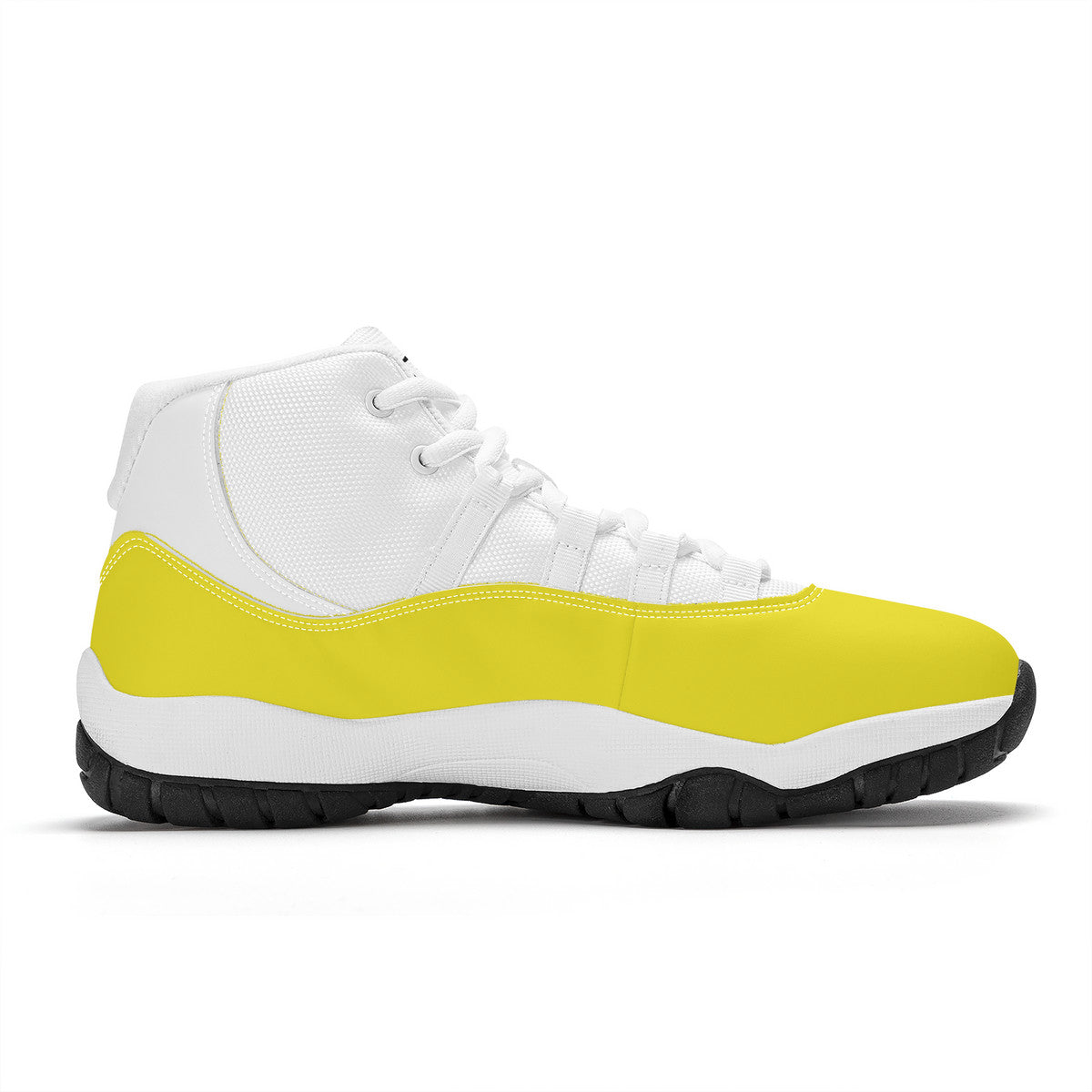 Yellow High Top Air Retro Sneakers