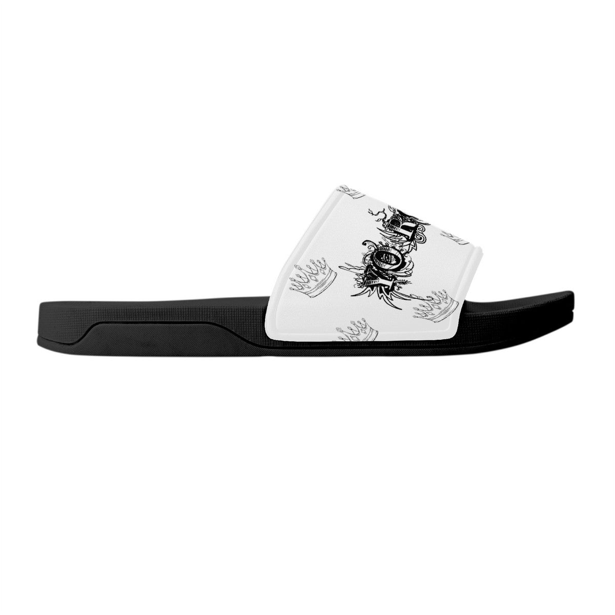 YRO White Slides