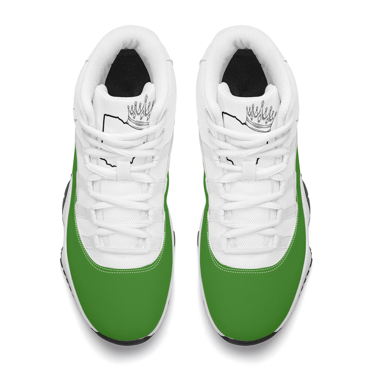 Green  High Top Air Retro Sneakers