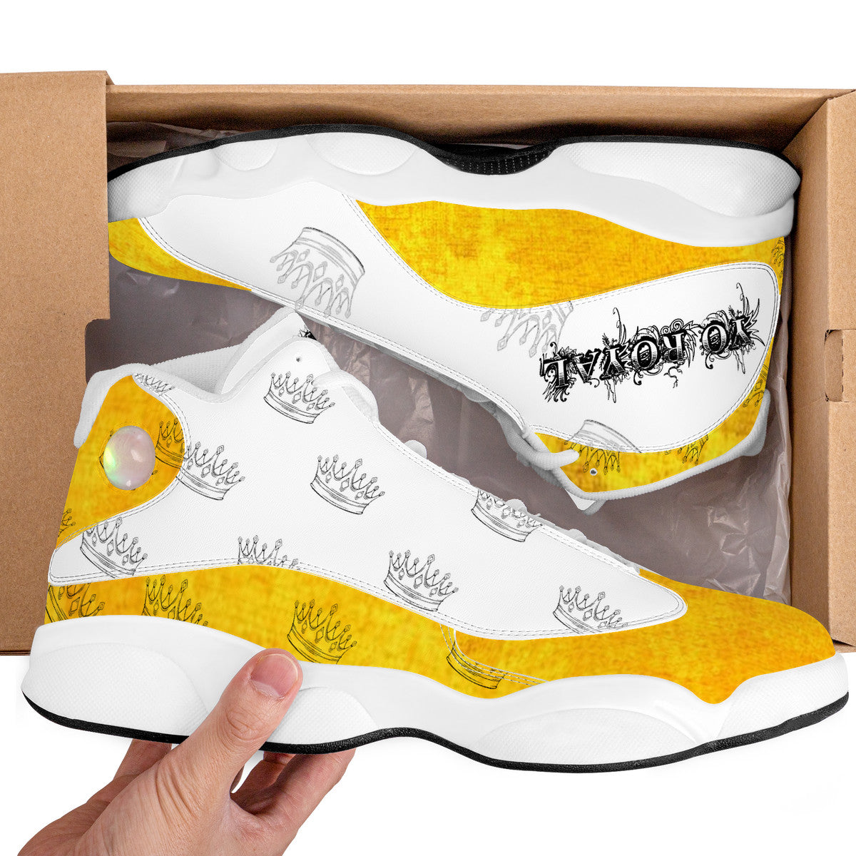 YR Yellow Basketball Shoes