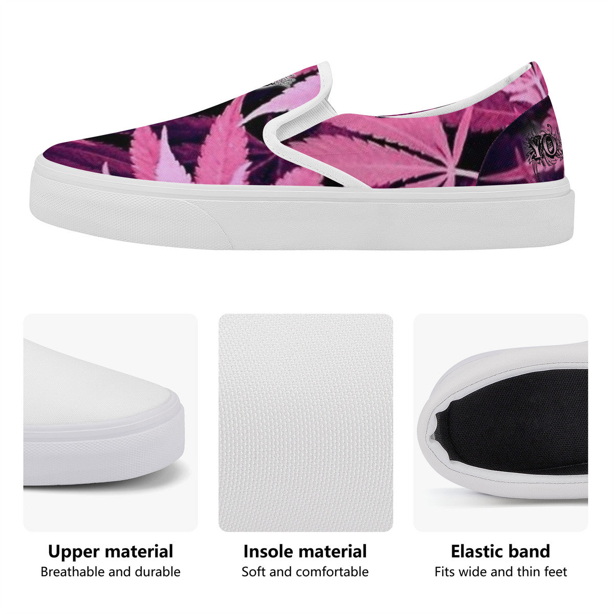 Pink 420 Slip On Canvas Shoes