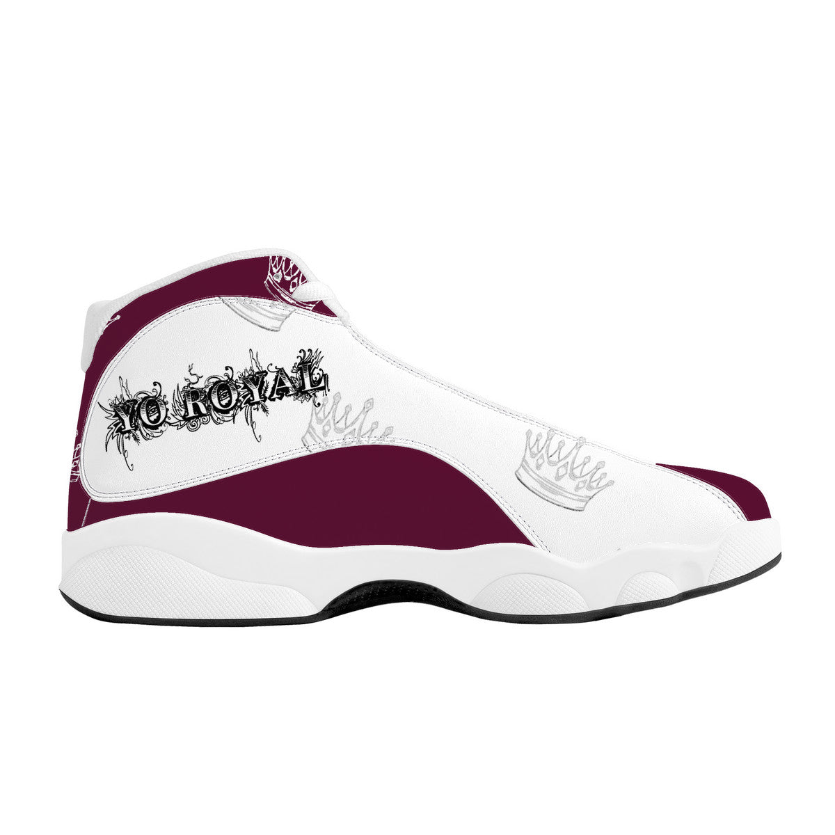 YR Burgandy Basketball Shoes