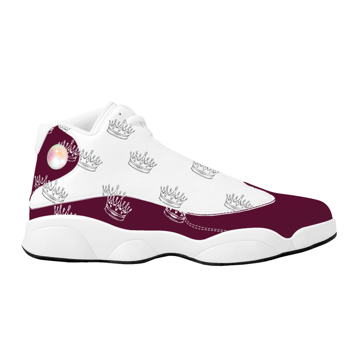 YR Burgandy Basketball Shoes